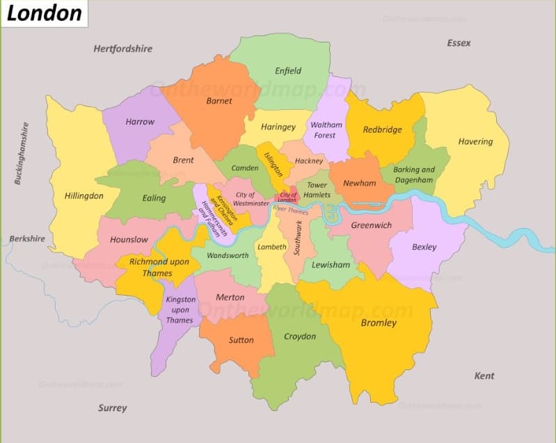 areas we cover in London